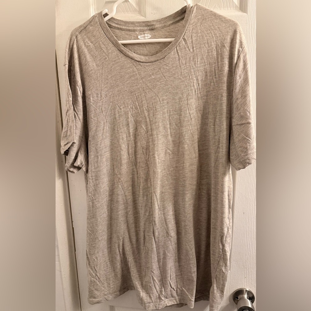 Old Navy Men's Light Gray Short Sleeve Tee size XXL